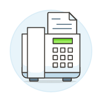 Telephone Fax 2 Illustration from UX Colors Set