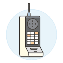 Vintage Cellphone 2 Illustration from UX Colors Set