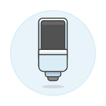 Microphone 13 Illustration from UX Colors Set