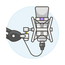 Microphone 7 Illustration from UX Colors Set