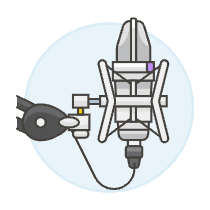Microphone 8 Illustration from UX Colors Set