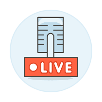 Microphone Live 1 Illustration from UX Colors Set