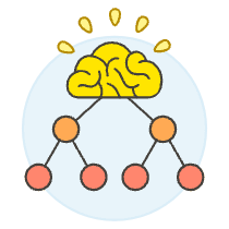 Brain Mind Map Illustration from UX Colors Set