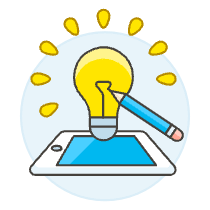 Idea Phone Illustration from UX Colors Set