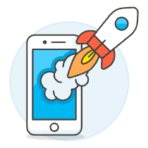 Startup App Illustration from UX Colors Set