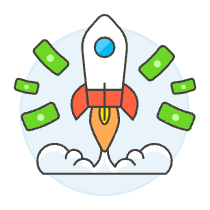 Startup Launch Illustration from UX Colors Set