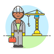 Crain Worker 2 Illustration from UX Colors Set