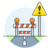 Barricade Illustration from UX Colors Set