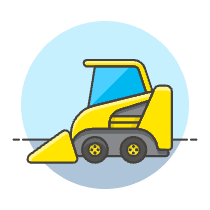 Bulldozer 1 Illustration from UX Colors Set