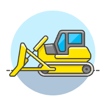 Bulldozer 2 Illustration from UX Colors Set