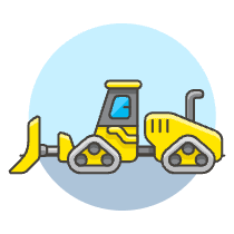 Bulldozer 3 Illustration from UX Colors Set