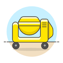 Concrete Mixer Illustration from UX Colors Set