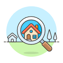 Find House Illustration from UX Colors Set