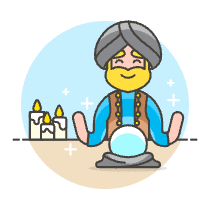 Fortune Teller 3 Illustration from UX Colors Set