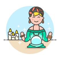 Fortune Teller 4 Illustration from UX Colors Set