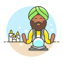 Fortune Teller 5 Illustration from UX Colors Set