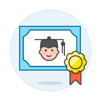 Diploma Graduate 1 Illustration from UX Colors Set