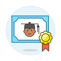 Diploma Graduate 2 Illustration from UX Colors Set