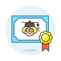 Diploma Graduate 6 Illustration from UX Colors Set