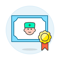 Diploma Nurse 1 Illustration from UX Colors Set