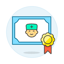 Diploma Nurse 3 Illustration from UX Colors Set