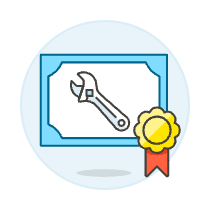 Diploma Wrench Illustration from UX Colors Set