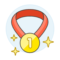 Medal Coin Sparkle Illustration from UX Colors Set