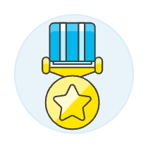 Medal Coin Star Illustration from UX Colors Set