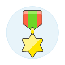 Medal Star Illustration from UX Colors Set