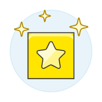 Square Coin Sparkle Illustration from UX Colors Set