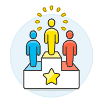 Podium User 1 Illustration from UX Colors Set