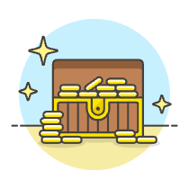 Open Treasure Chest Illustration from UX Colors Set
