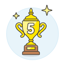 Trophy Five Illustration from UX Colors Set