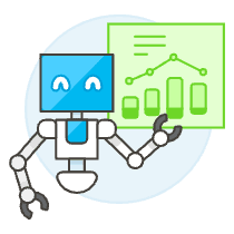 Analysis Robot Illustration from UX Colors Set