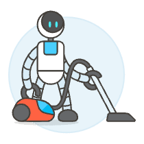 Cleaning Robot 2 Illustration from UX Colors Set