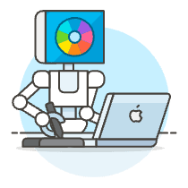 Artist Robot 2 Illustration from UX Colors Set