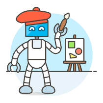 Artist Robot 3 Illustration from UX Colors Set