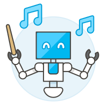 Conductor Robot Illustration from UX Colors Set