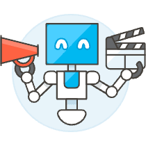 Filmmaking Robot 2 Illustration from UX Colors Set