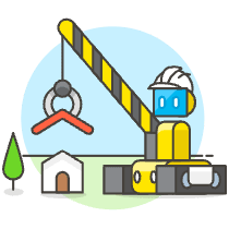 Construction Robot 2 Illustration from UX Colors Set