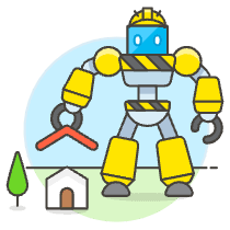 Construction Robot 3 Illustration from UX Colors Set