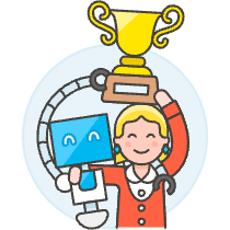 Human Ai Collaboration 1 4 Illustration from UX Colors Set
