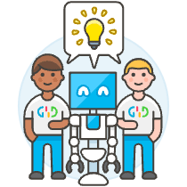 Human Ai Collaboration 2 1 Illustration from UX Colors Set