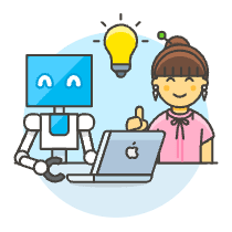 Human Ai Collaboration 3 1 Illustration from UX Colors Set
