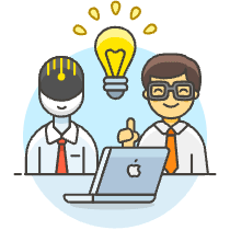 Human Ai Collaboration 4 6 Illustration from UX Colors Set