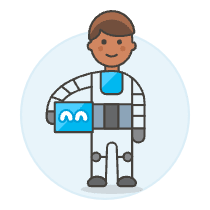 Robotic Human 2 Illustration from UX Colors Set