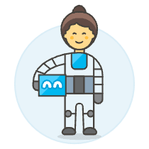 Robotic Human 6 Illustration from UX Colors Set
