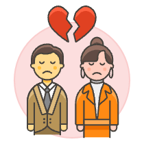 Couple Separation 1 2 Illustration from UX Colors Set
