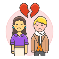Couple Separation 1 5 Illustration from UX Colors Set