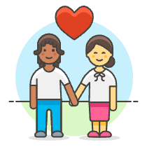 Couple Holding Hand 2 Illustration from UX Colors Set